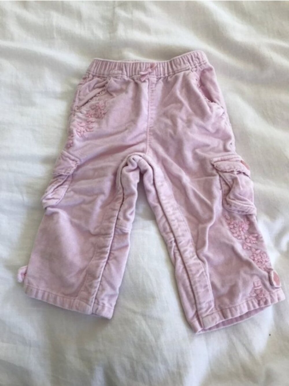 Baby Gap Pale Pink Velvet Pants